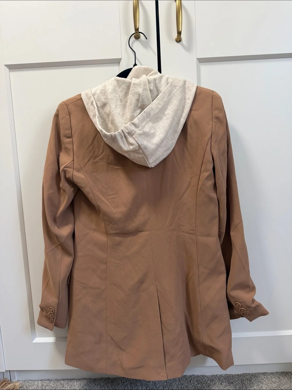 Rachel Zoe Camel Hooded Blazer Jacket - Camel